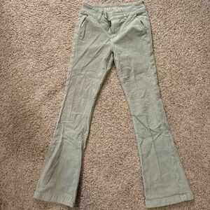 American Eagle Outfitters Green Flare Jeans